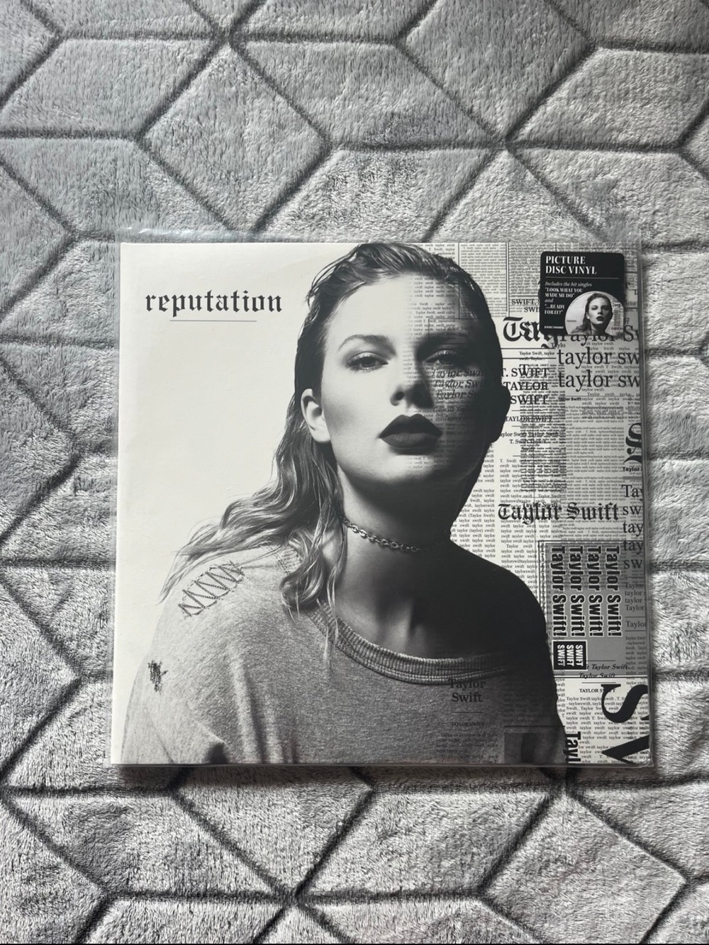 Taylor Swift Reputation Vinyl Rep Album RARE Picture Disc Hype Sticker